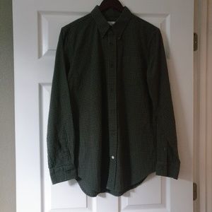 Collared Button-up Long Sleeve Shirt